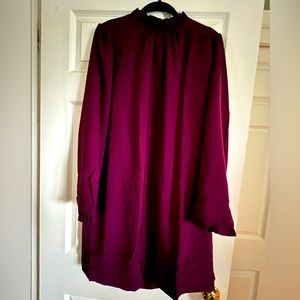 J.crew plum shift dress. Size 14. New with tags